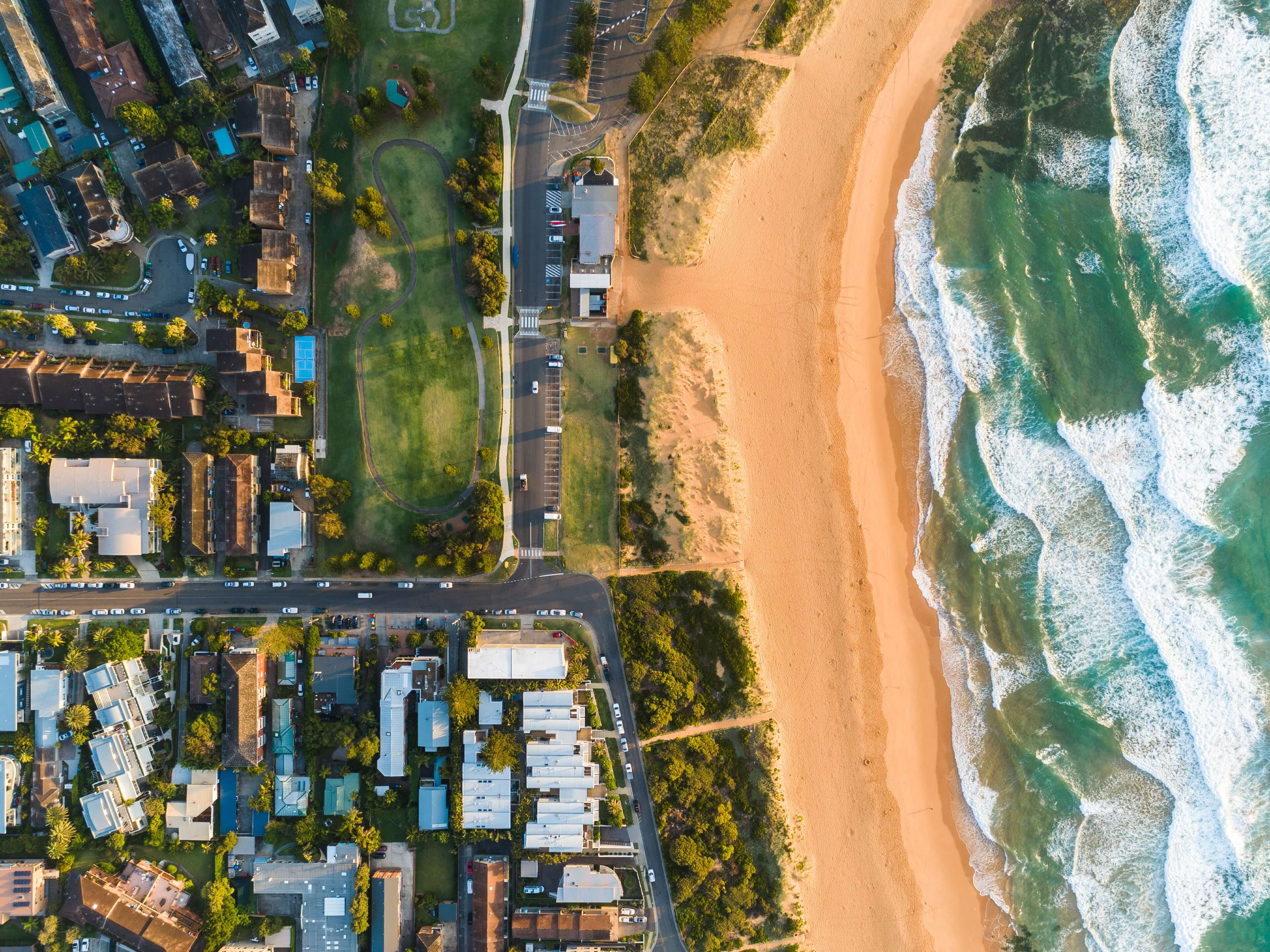 northern beaches sydney aerial view